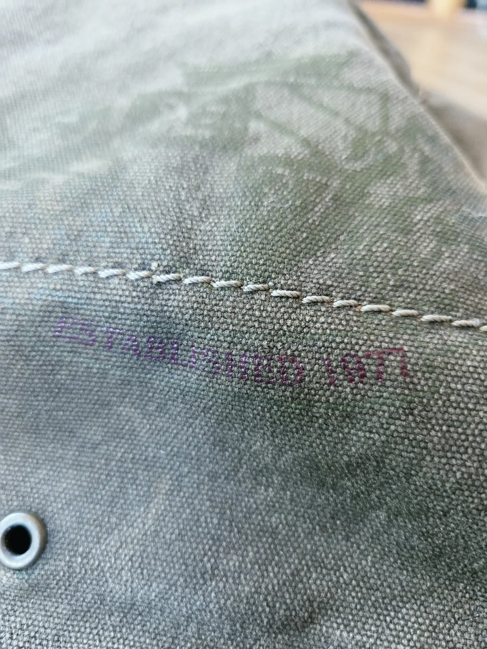 American Eagle Outfitters Olive Green Canvas Messenger Bag